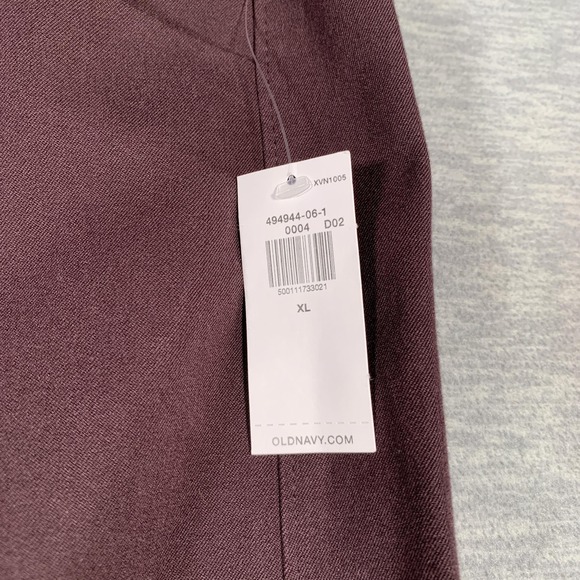 Old Navy Pants Womens XL Burgundy High-Rise Pixie Wide-Leg Comfort Waist Stretch - Picture 5 of 14
